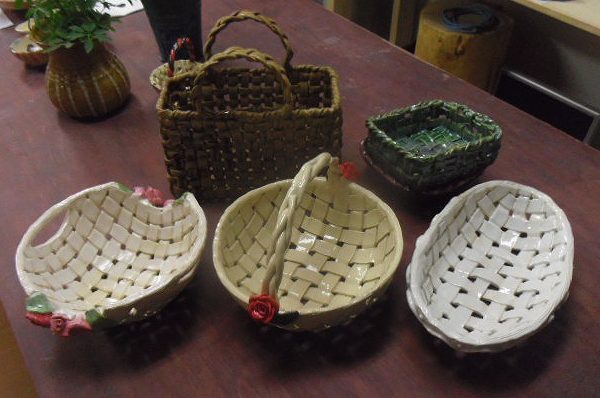 季節の陶芸ワークショップ「編みかご」